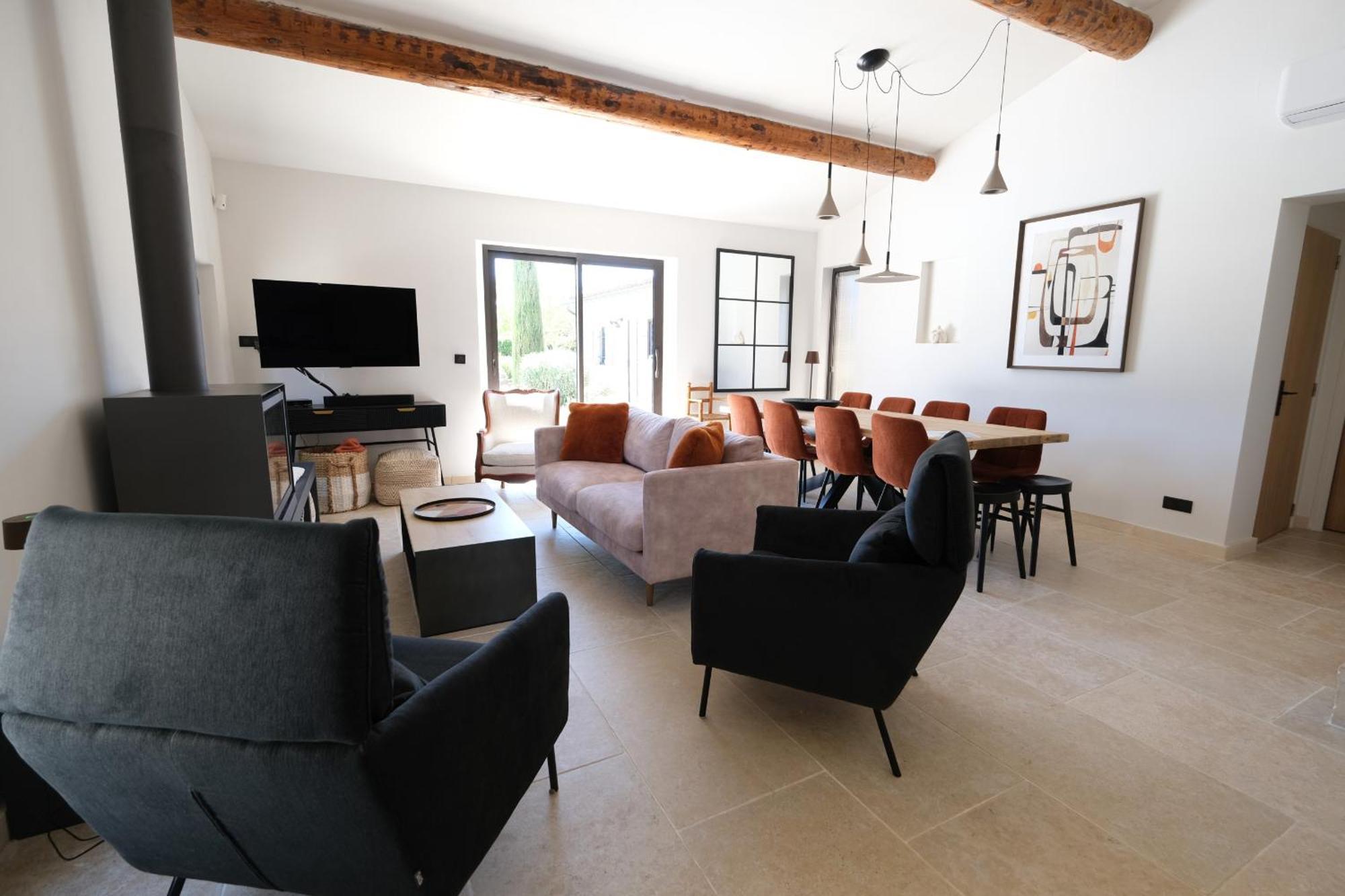 Provencal House With Heated Pool, View Of The Luberon In Robion - Accommodates 12 People. Luaran gambar